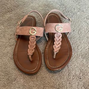 Guess sandals, size 6 1/2, Used